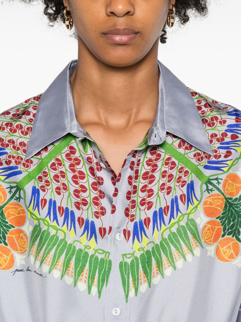 floral-print long-sleeve shirt 5