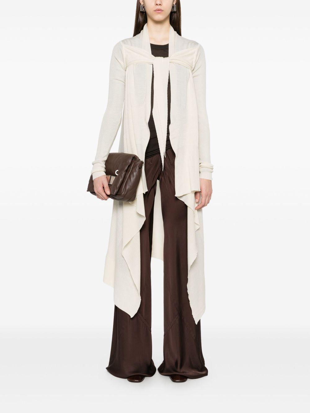 tied wrap coat - 2