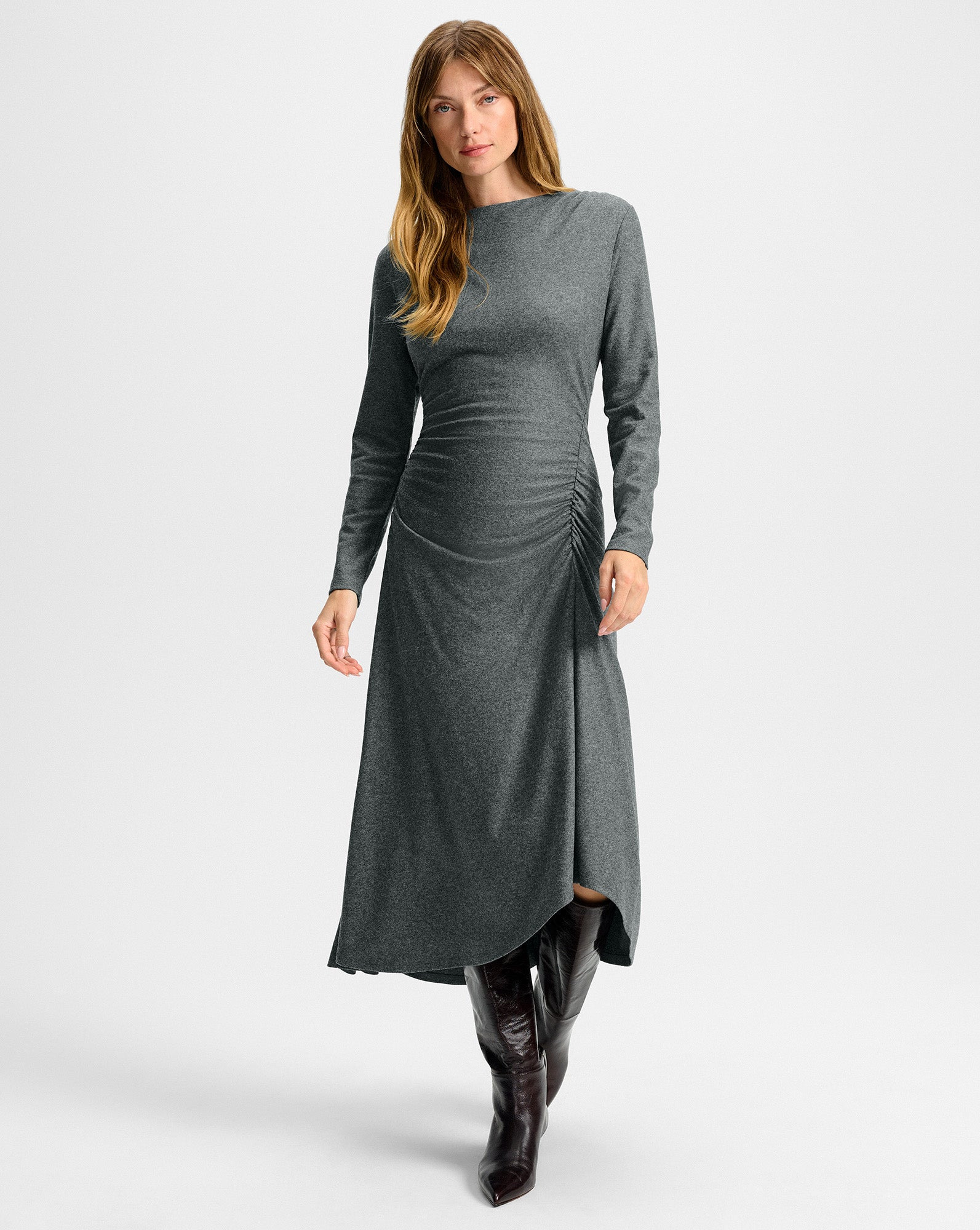 THEODORA WOOL MIDI DRESS - 3