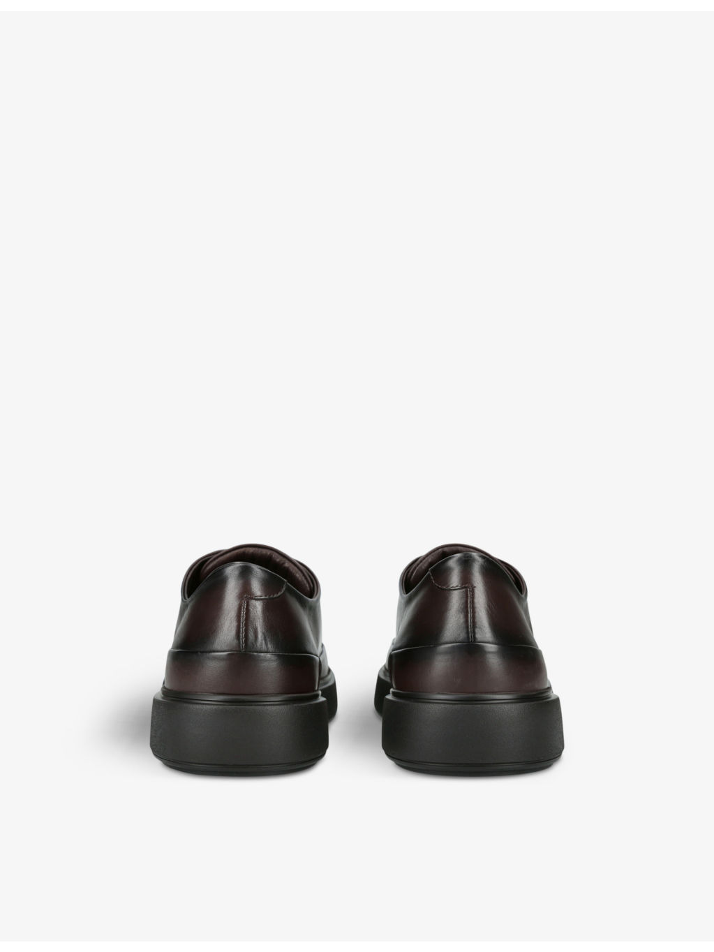 Release lace-up leather low-top trainers - 4