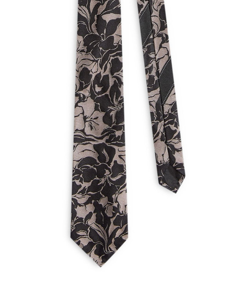 Dries Van Noten printed silk tie outlook