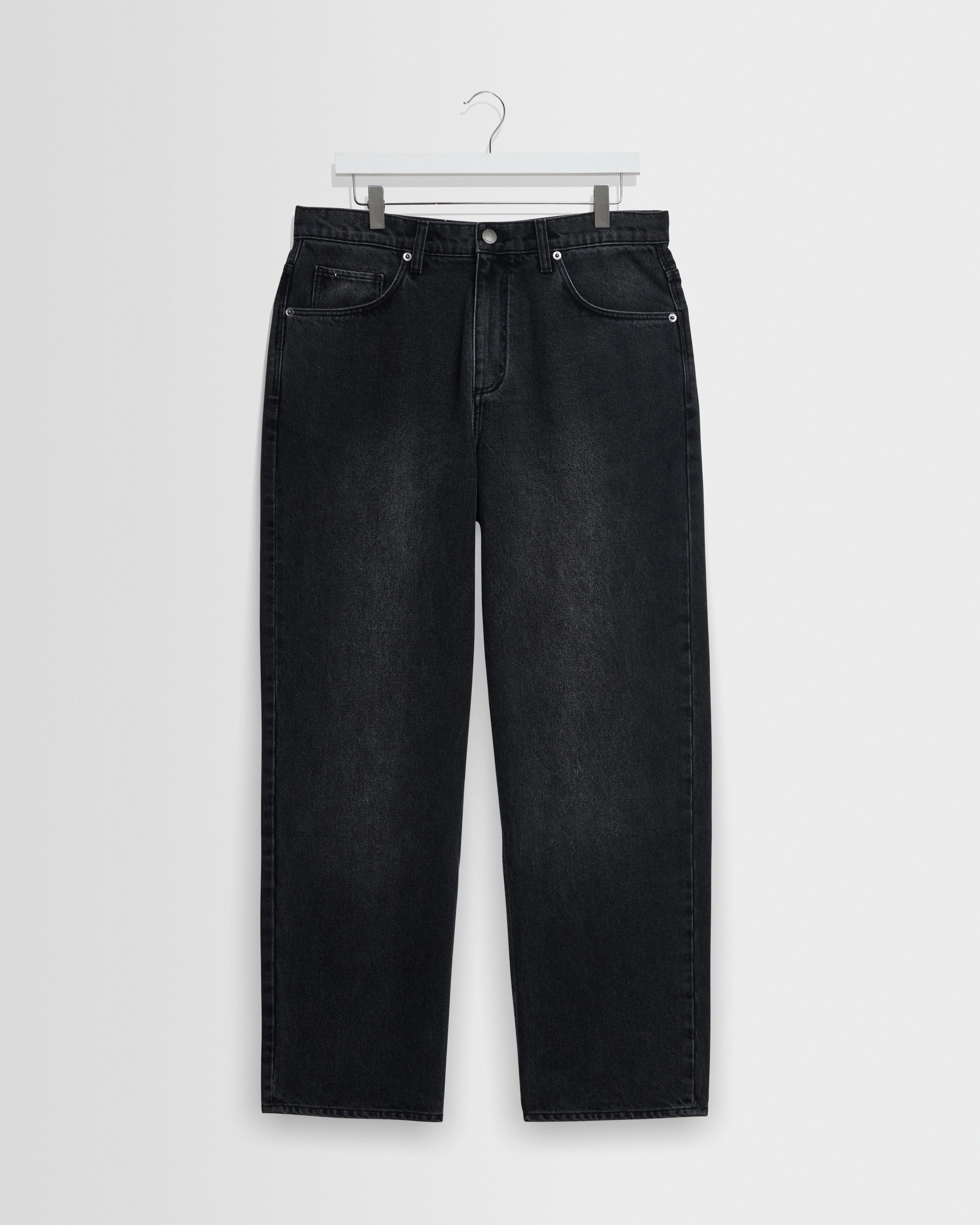 Felix - Washed Vintage Black Loose Fit Denim Jeans - 1