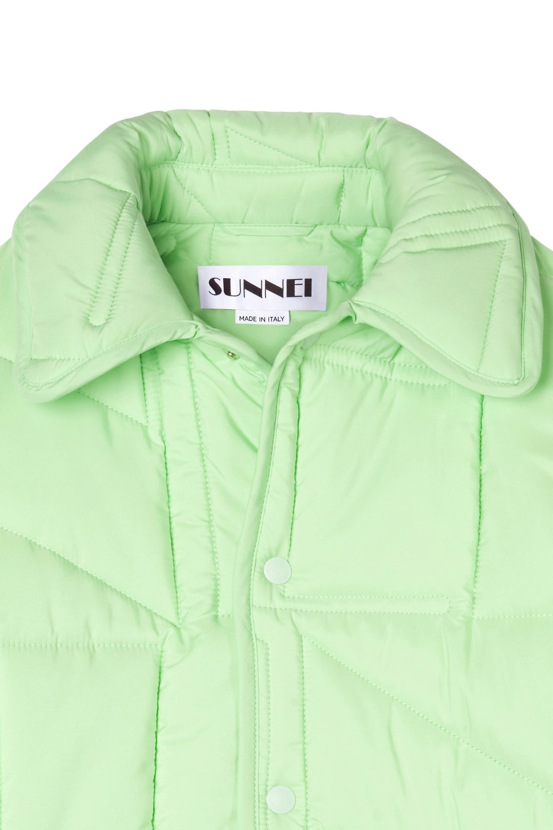 PADDED JACKET / mint / embroidered allover logo - 5