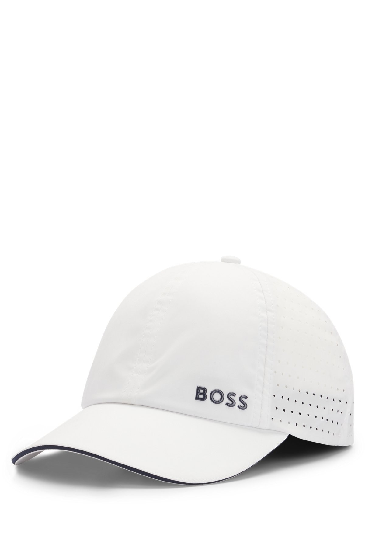 TAFFETA CAP WITH LASER-CUT DOT PATTERN - 1