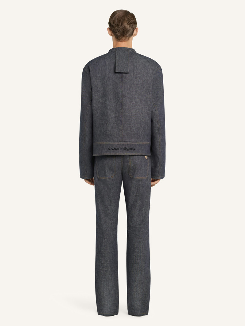 SCUBA DENIM BIKER JACKET 4