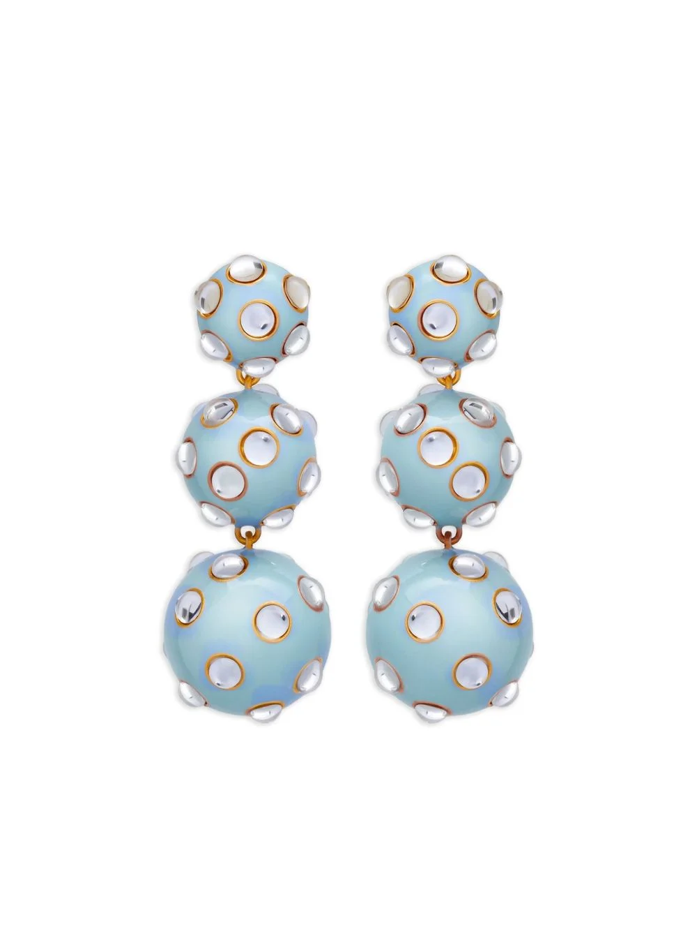 sphere stone earrings - 1