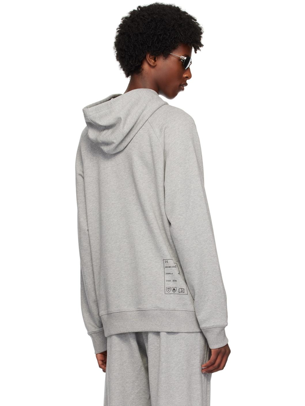 Gray Split Hoodie - 3