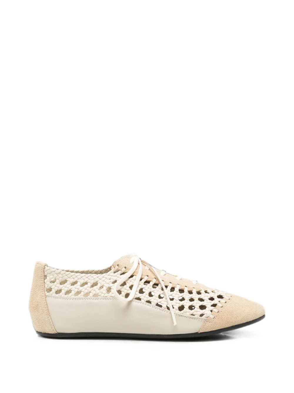 woven-leather sneakers - 1