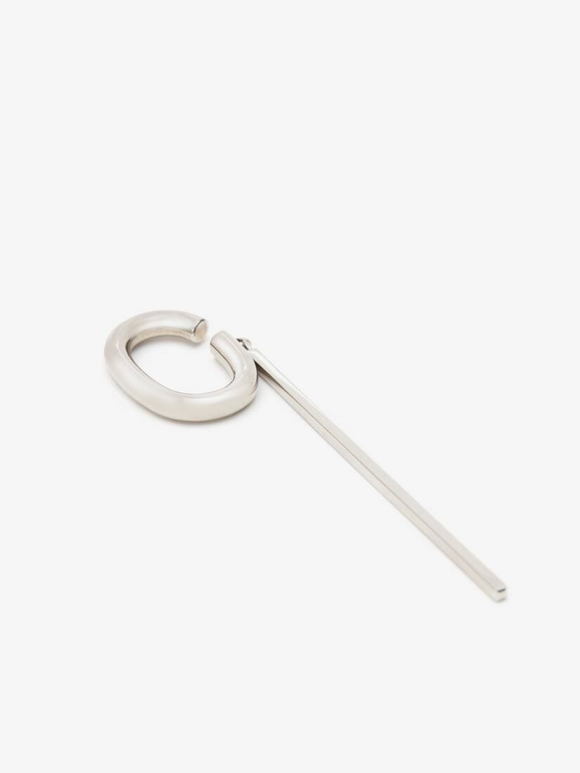 Women's Stick Earring in Antique Silver - 4