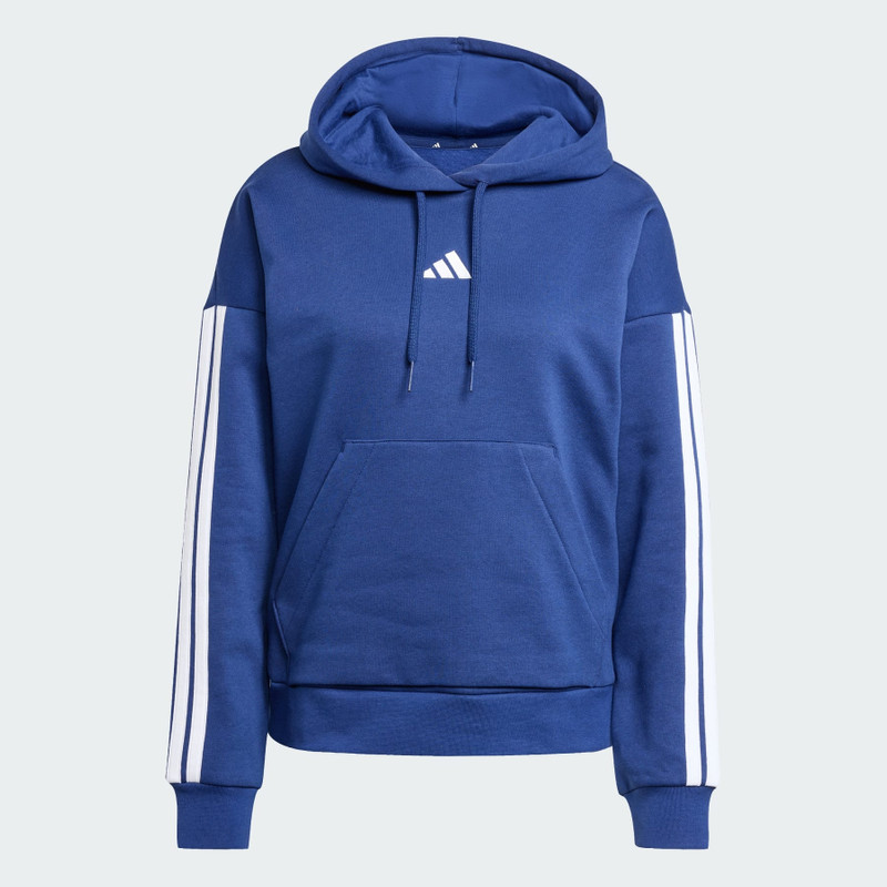 Essentials 3-Stripes Fleece Hoodie 1