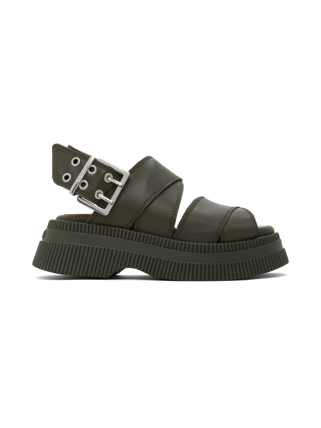 Khaki Platform Sandals - 1