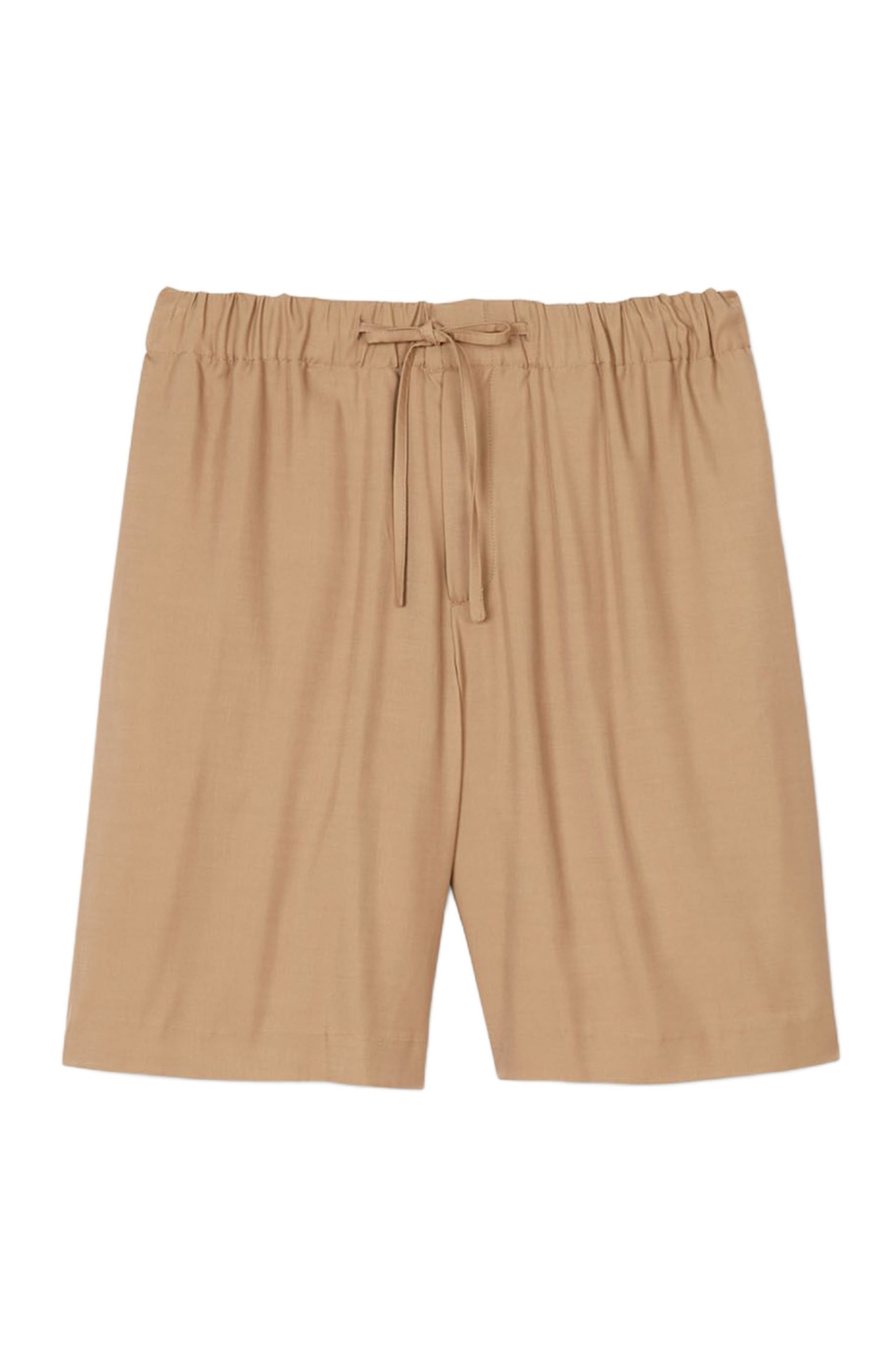 SANDRO Floaty Bermuda shorts in Nut at Nordstrom - 5