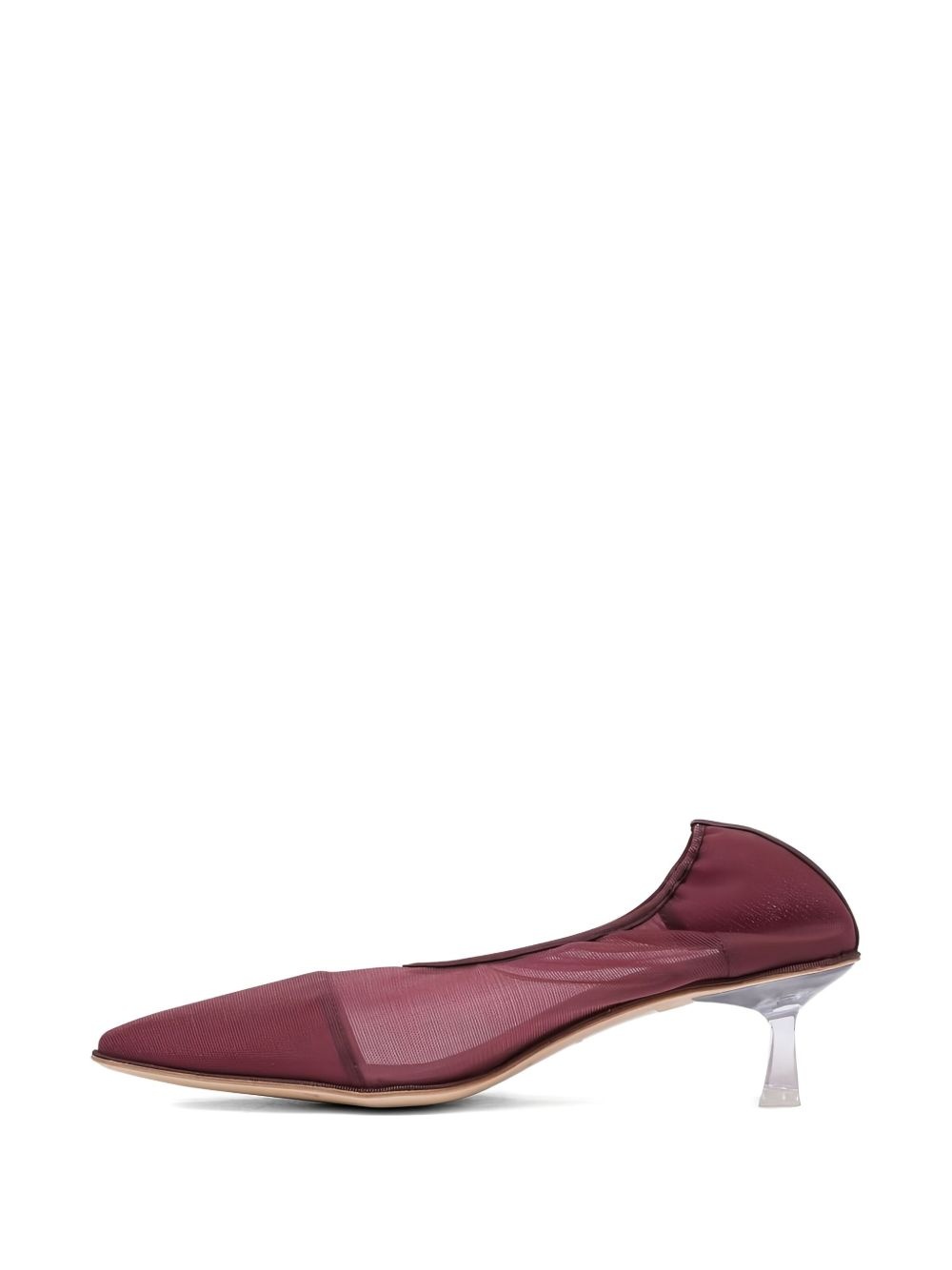 50mm kitten-heel mesh pumps - 4