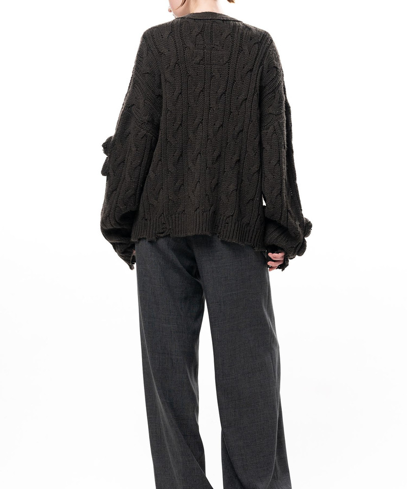 "PINK HOUSE x MMY" Bear Motif Knit Cardigan 4