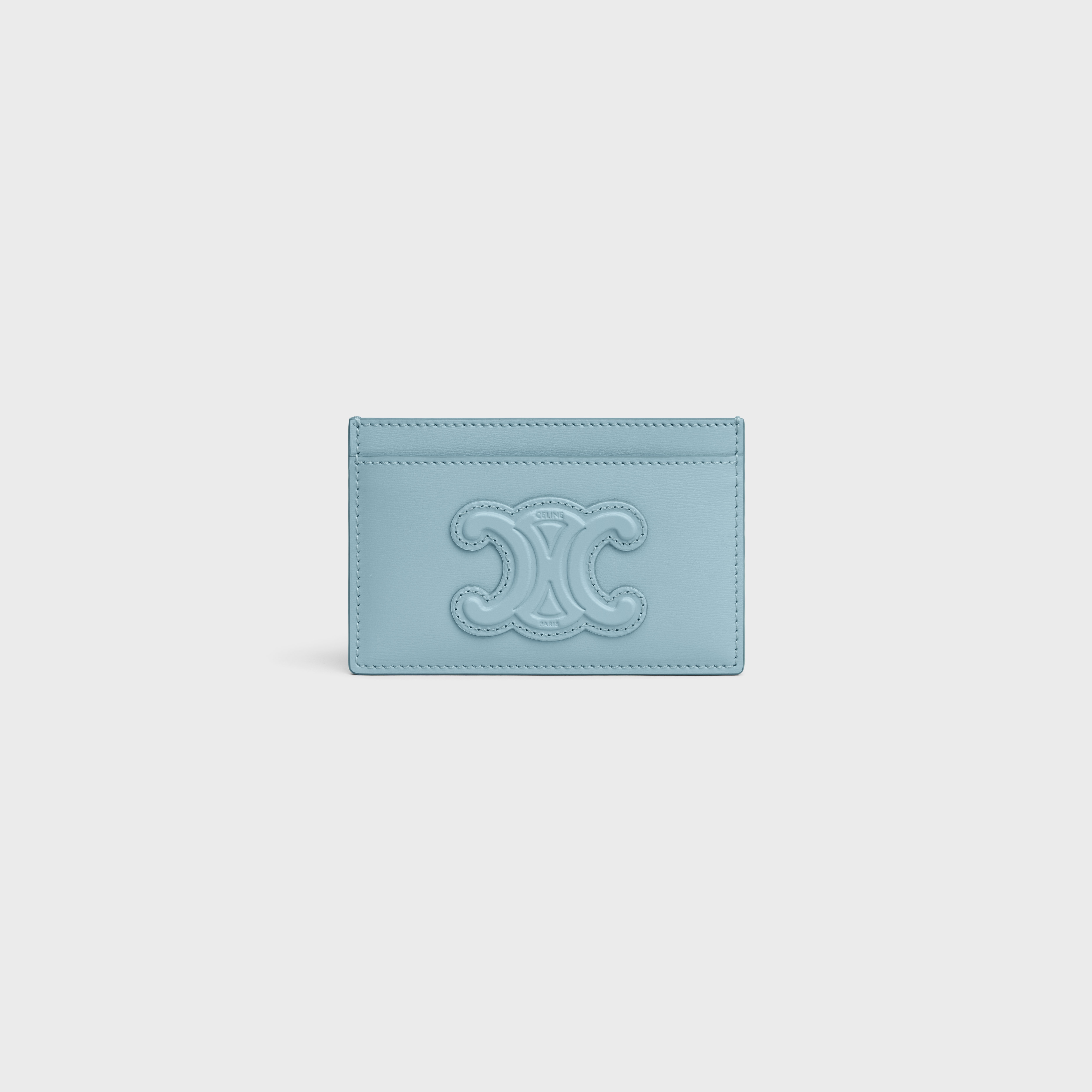 CARD HOLDER CUIR TRIOMPHE IN SHINY CALFSKIN - 1
