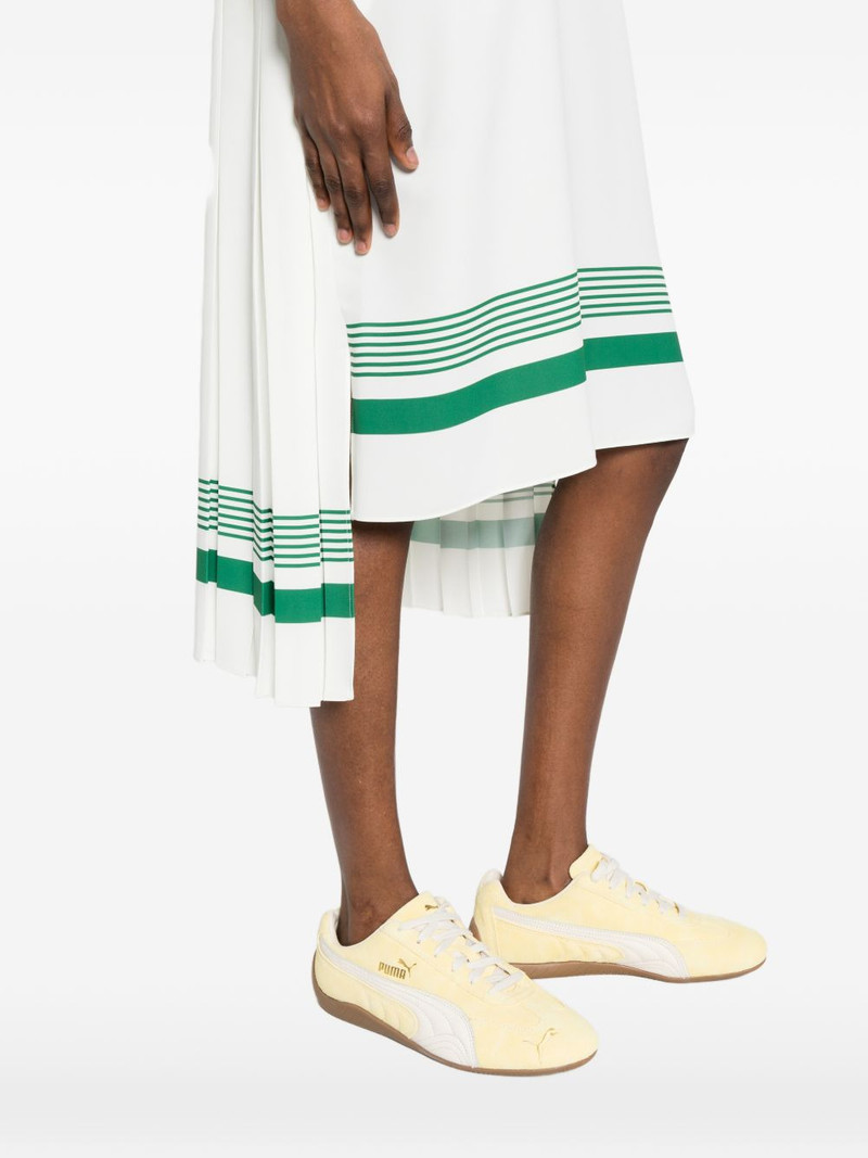 pleated stripe mini dress 5