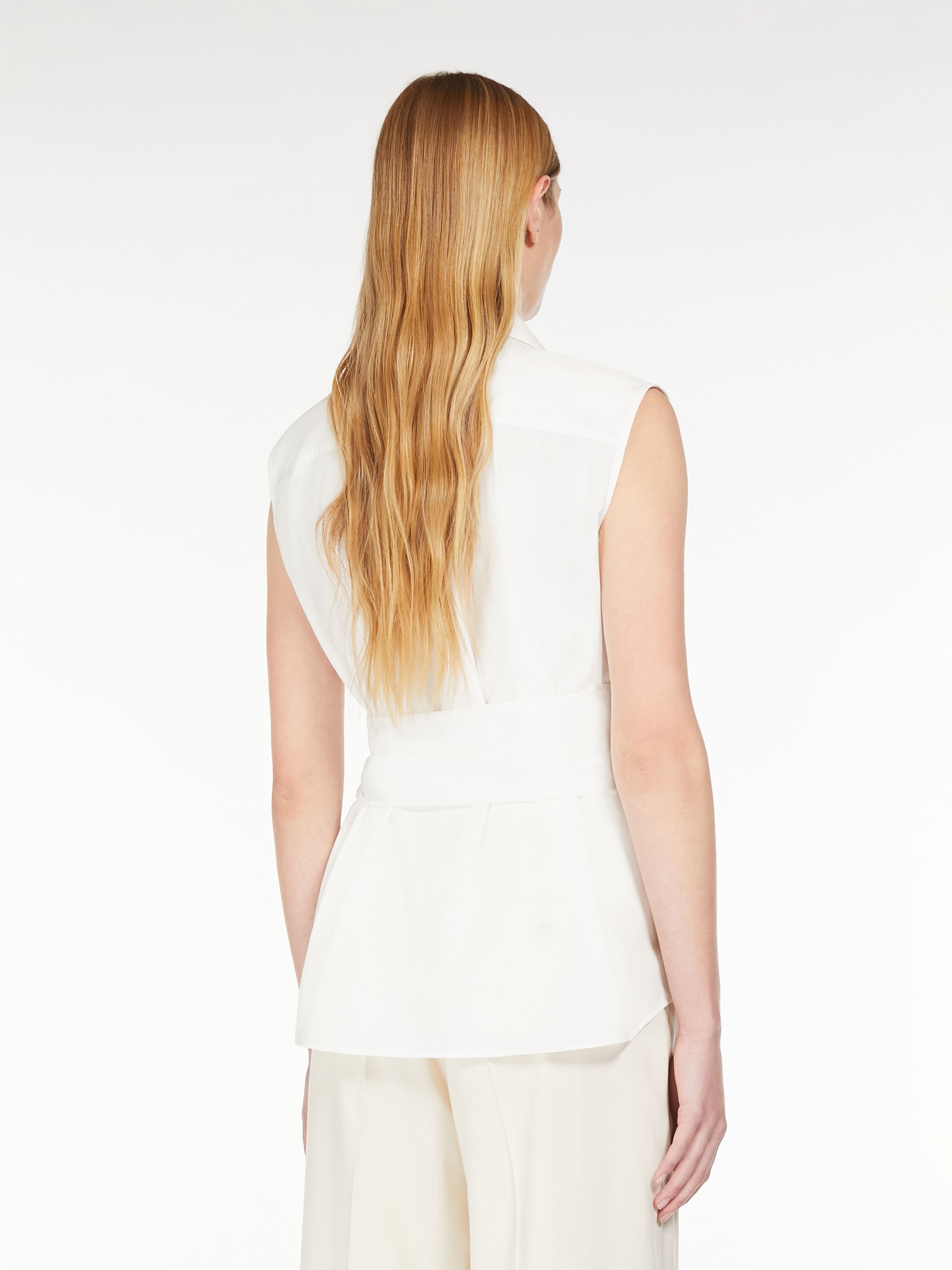 DAKAR Sleeveless poplin shirt - 4