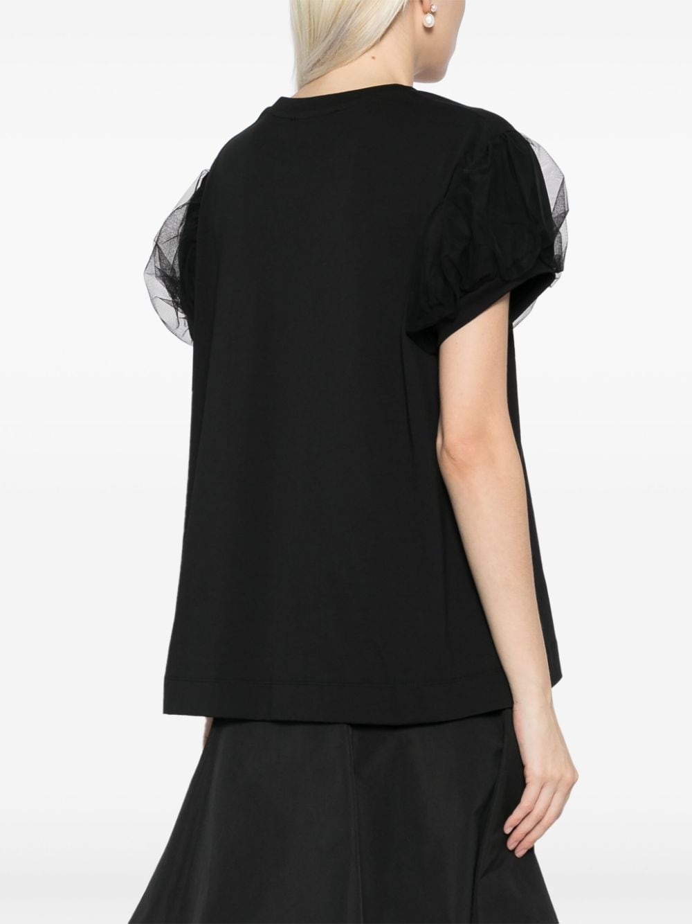 puff-sleeve T-shirt - 4