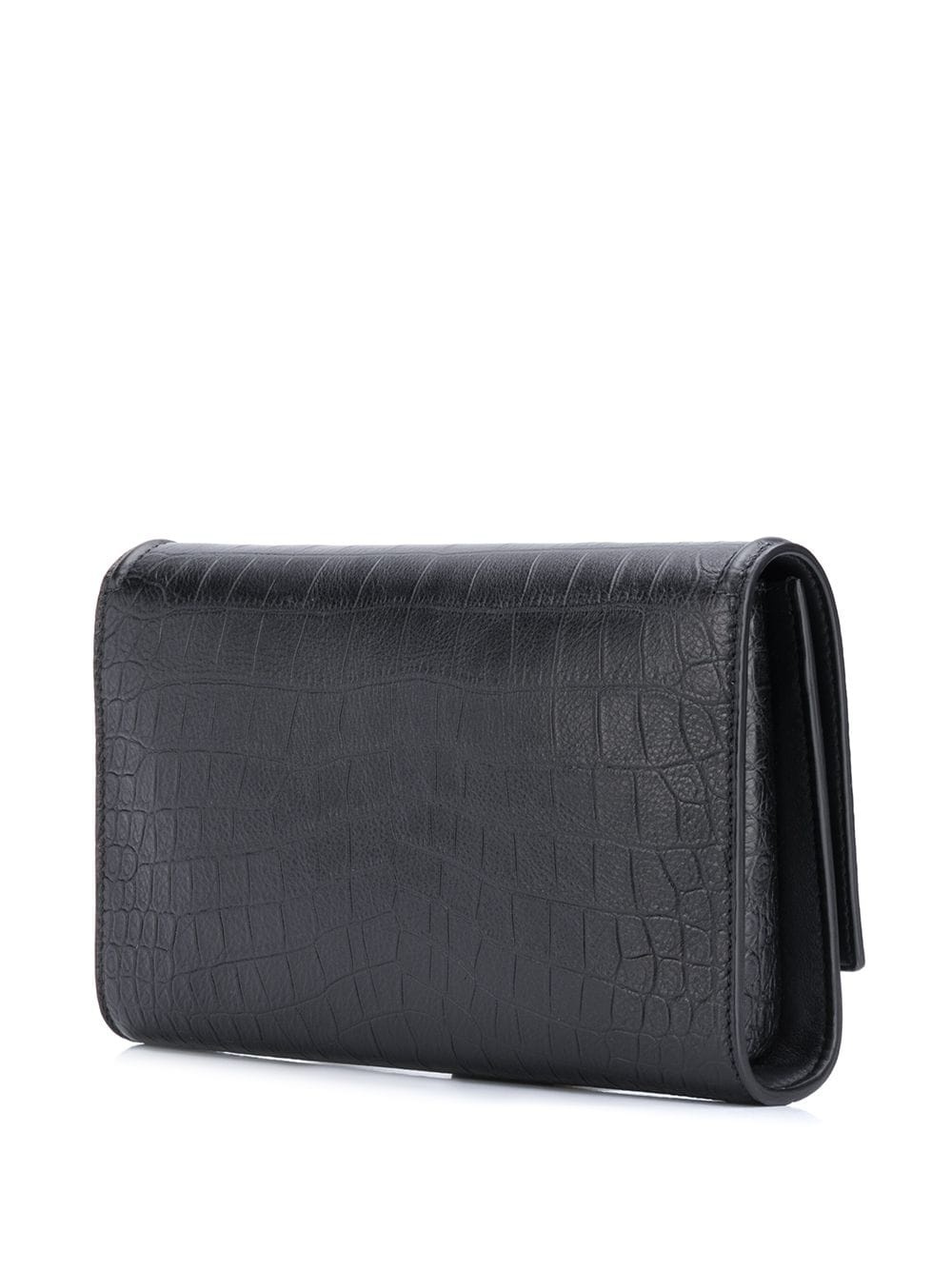 crocodile-effect clutch bag - 3