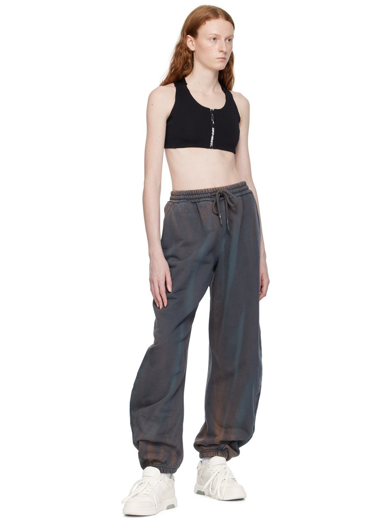 Off-White Gray Drawstring Lounge Pants outlook