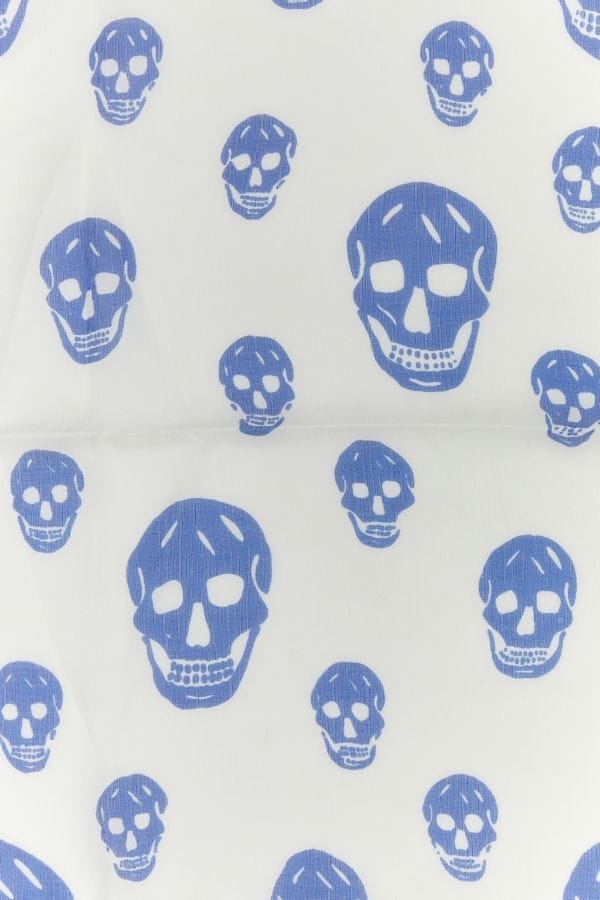 ALEXANDER MCQUEEN Printed Silk Foulard - 3