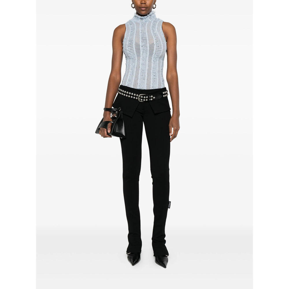 Off-White Black Trousers - Flared Trousers Women - 4
