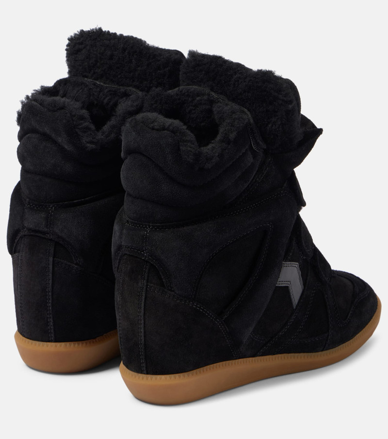 Isabel Marant Bekett 70 shearling-trimmed sneakers outlook