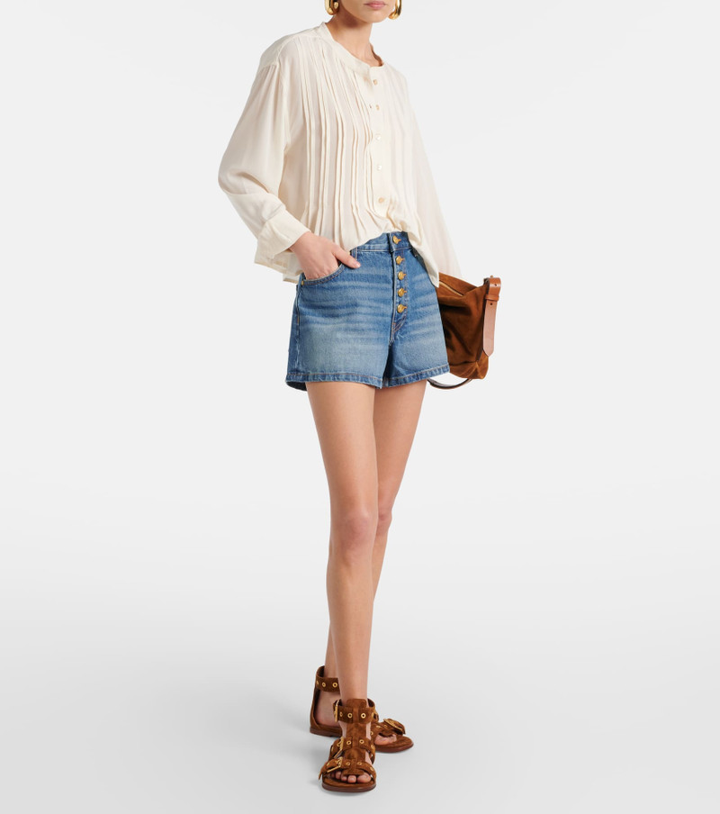 ULLA JOHNSON Greta high-rise denim shorts outlook