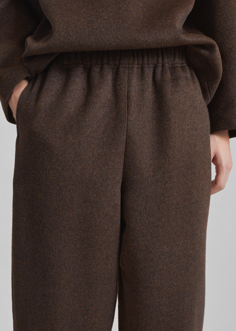Delancey Wool Joggers - Brown Melange 10