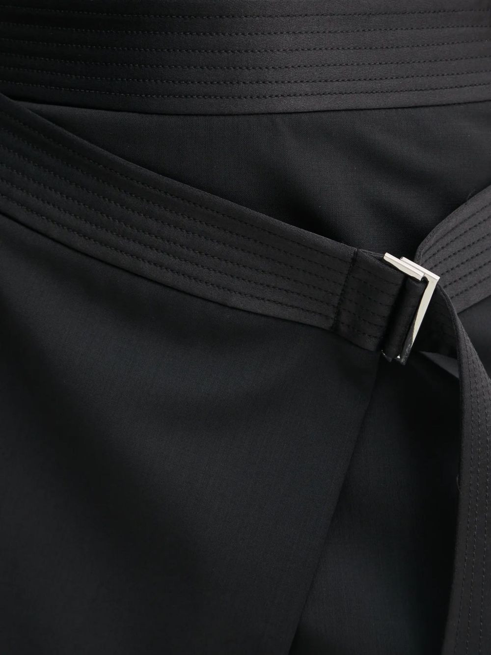 belted wool skirt - 4