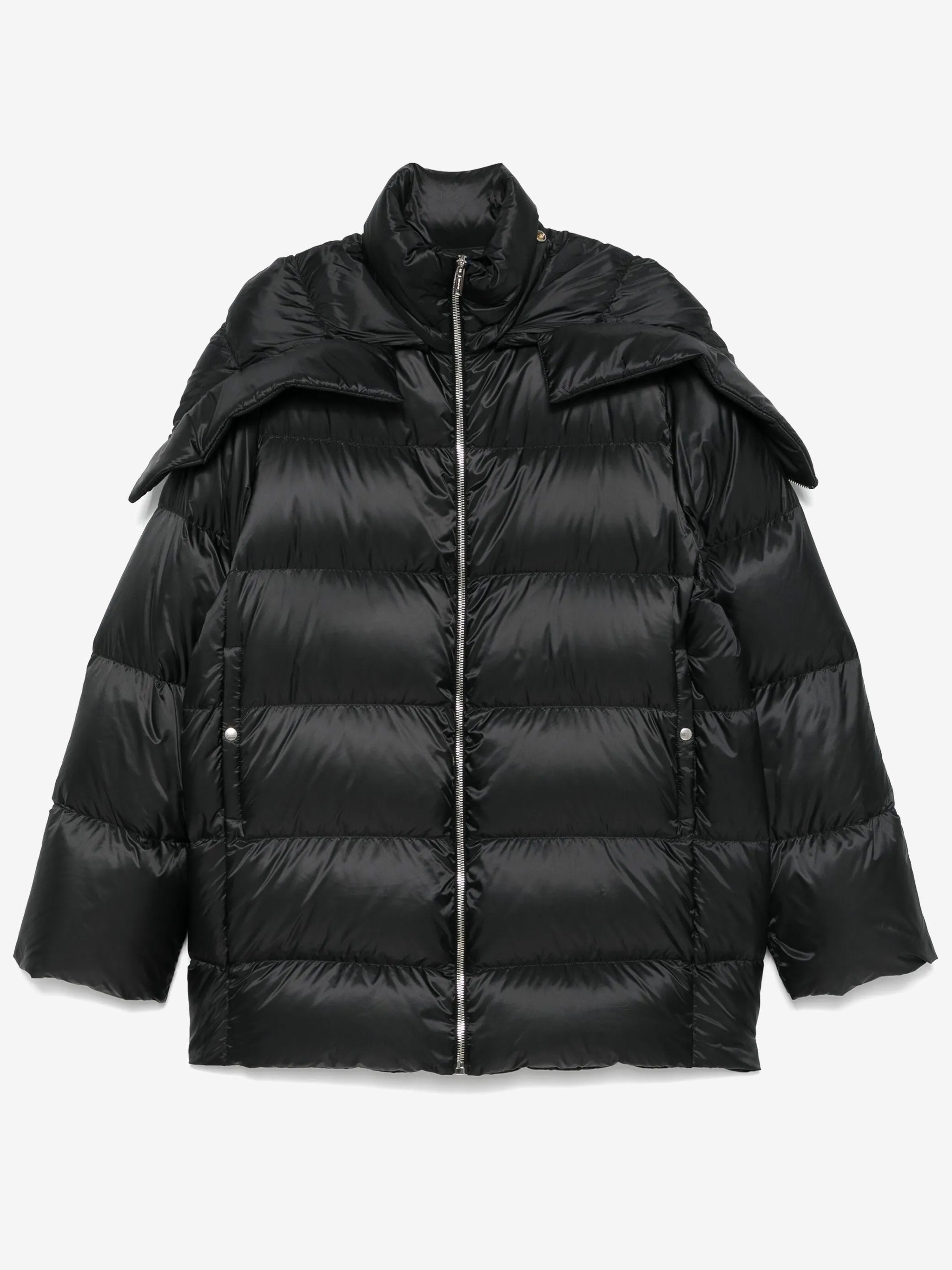 RICK OWENS X MONCLER - Unisex Woven Hooded Cyclopic Coat - 2