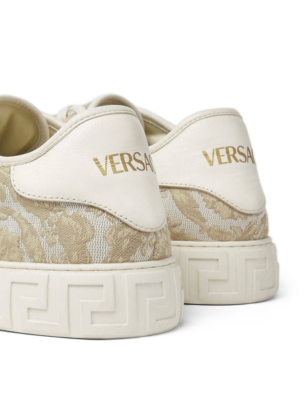 Barocco Greca jacquard sneakers - 3