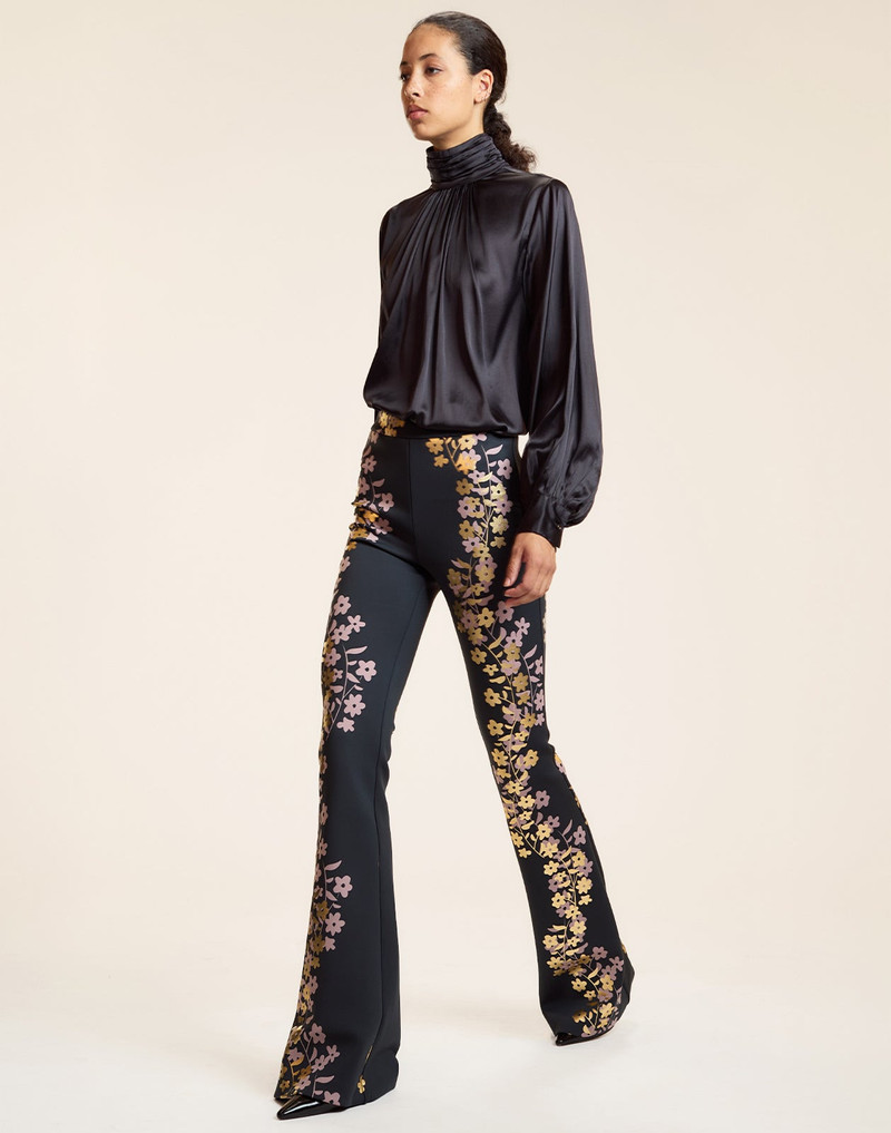 CYNTHIA ROWLEY Metallic Bonded Pants outlook