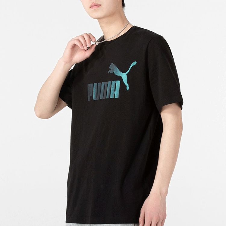 PUMA ESS+ Logo Execution T-Shirt 'Black' 849563-01 - 5