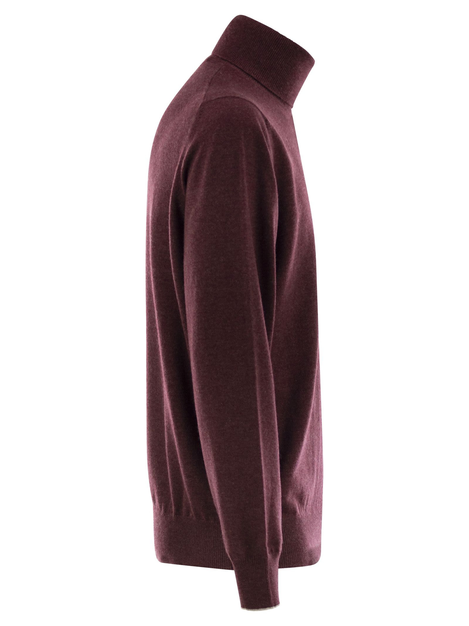 Brunello Cucinelli Men Cashmere Turtleneck Sweater - 3