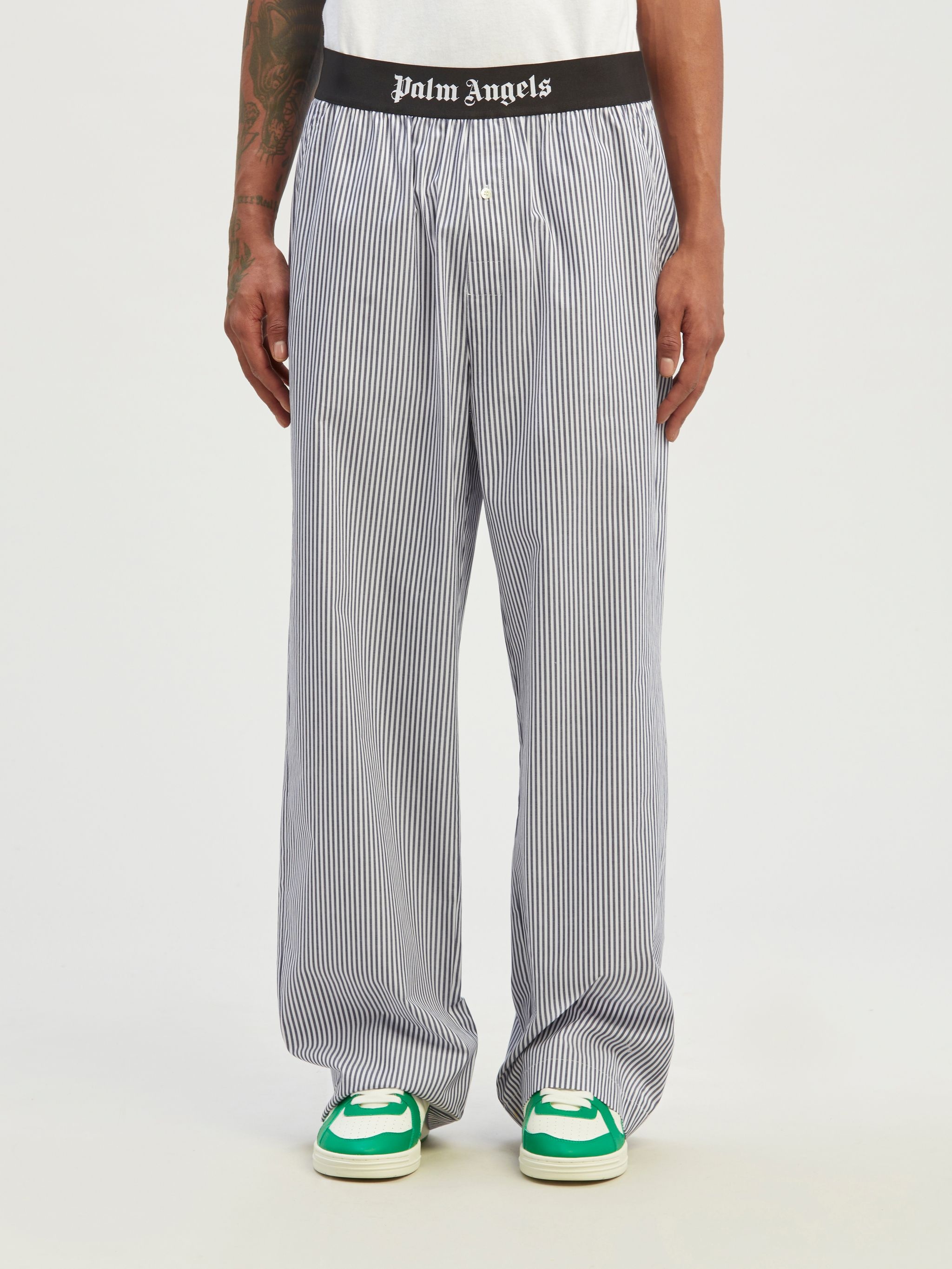 Classic Logo Striped Pajama Pants - 3