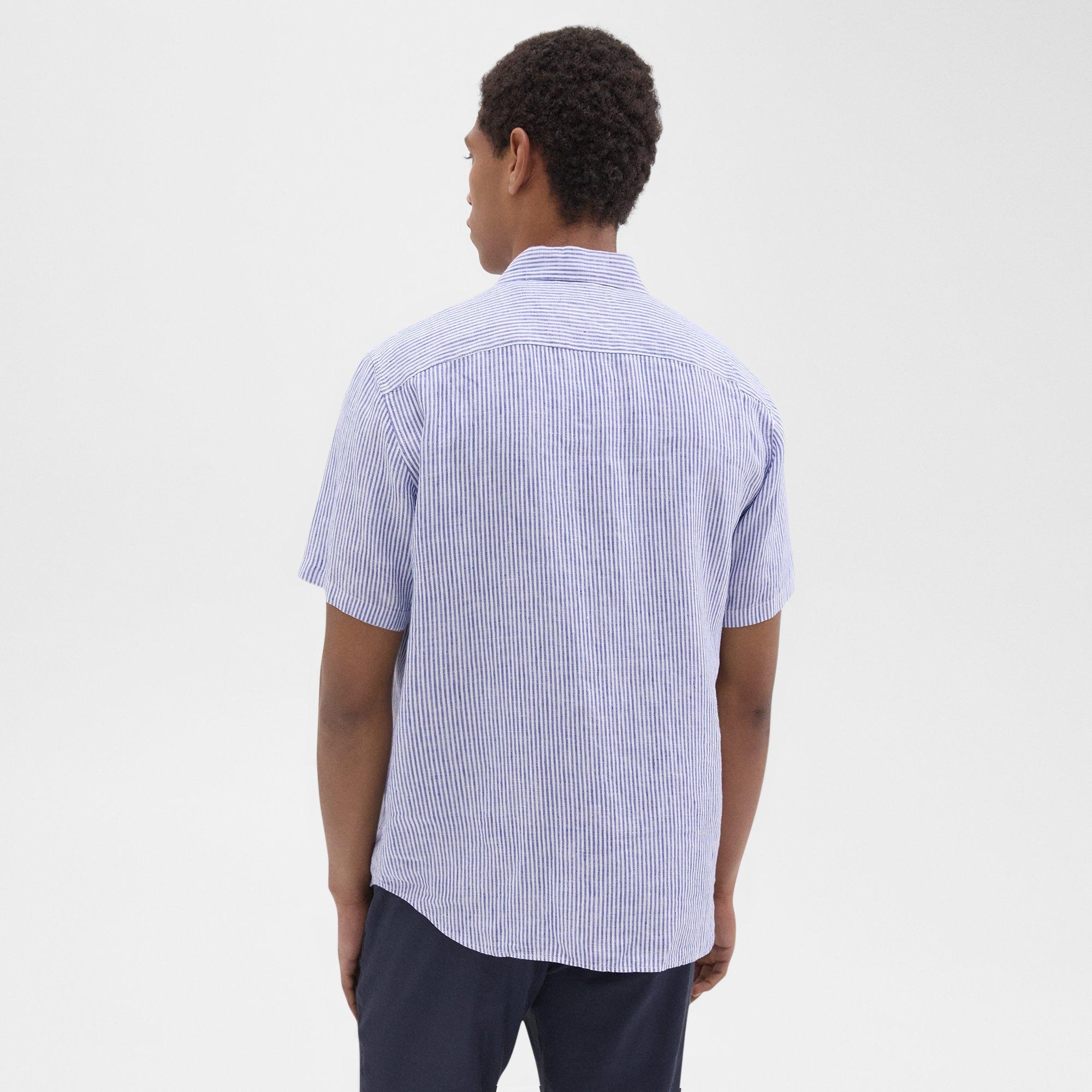Irving Short-Sleeve Shirt in Relaxed Linen - 4