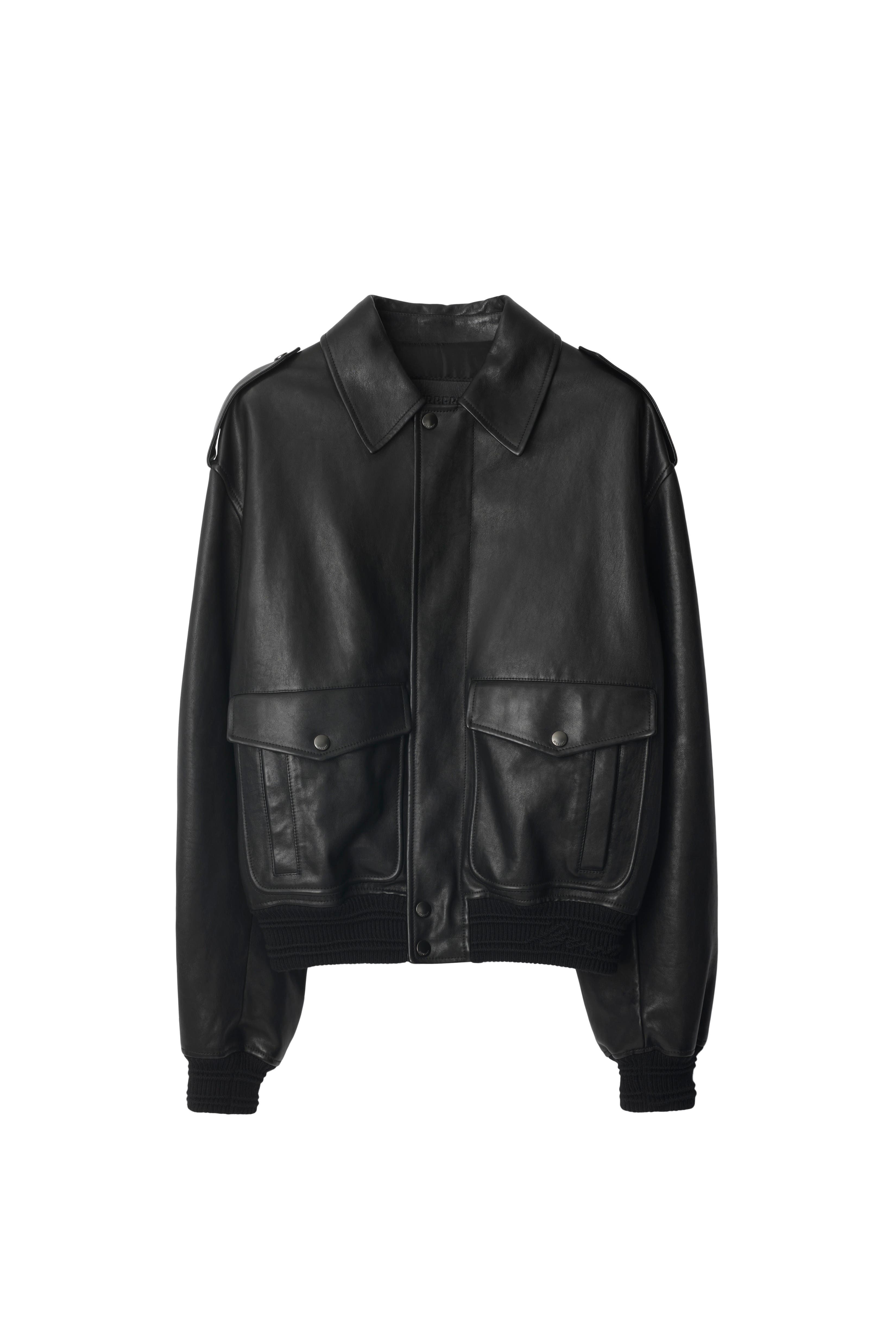 burberry Leather Bomber Jacket in Black at Nordstrom - 2