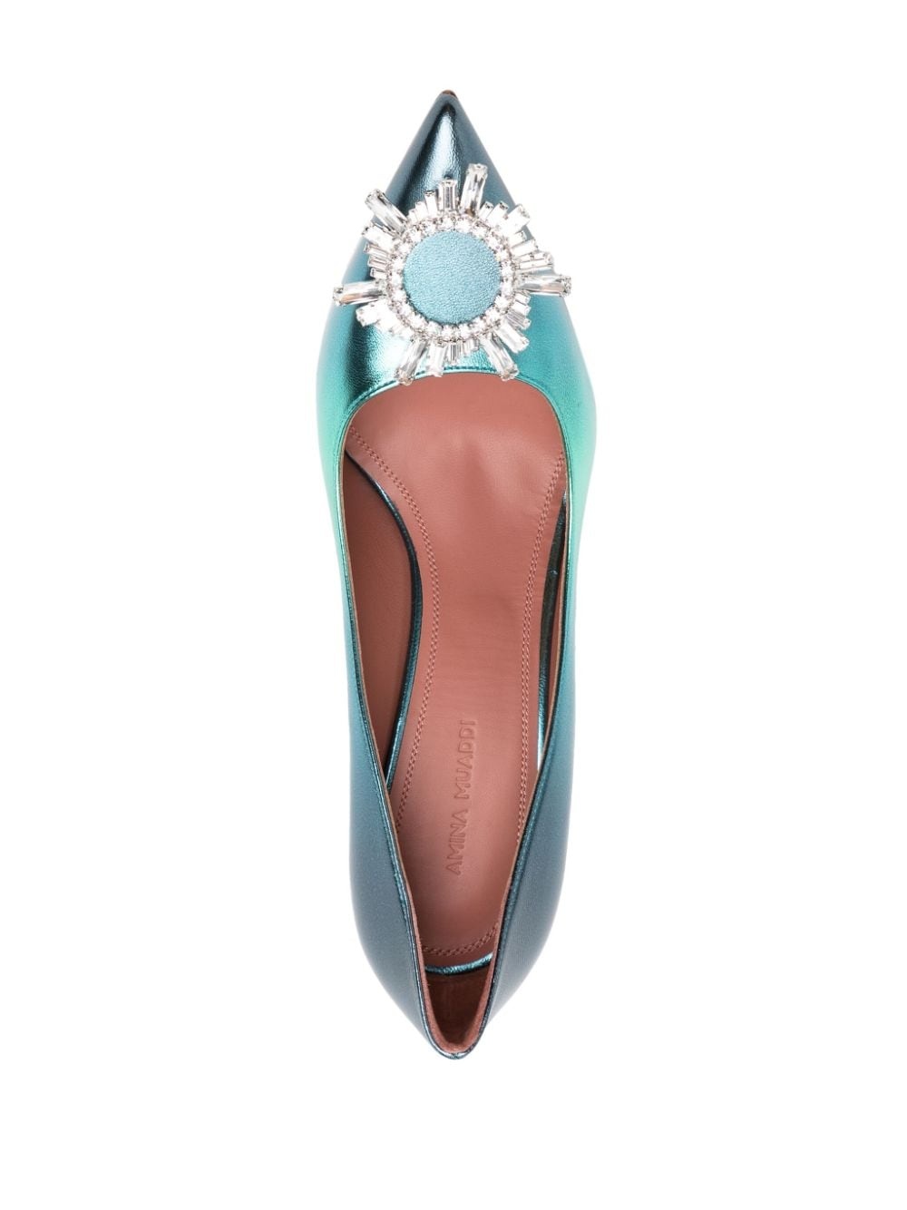 Begum crystal-embellished 105mm pumps - 4