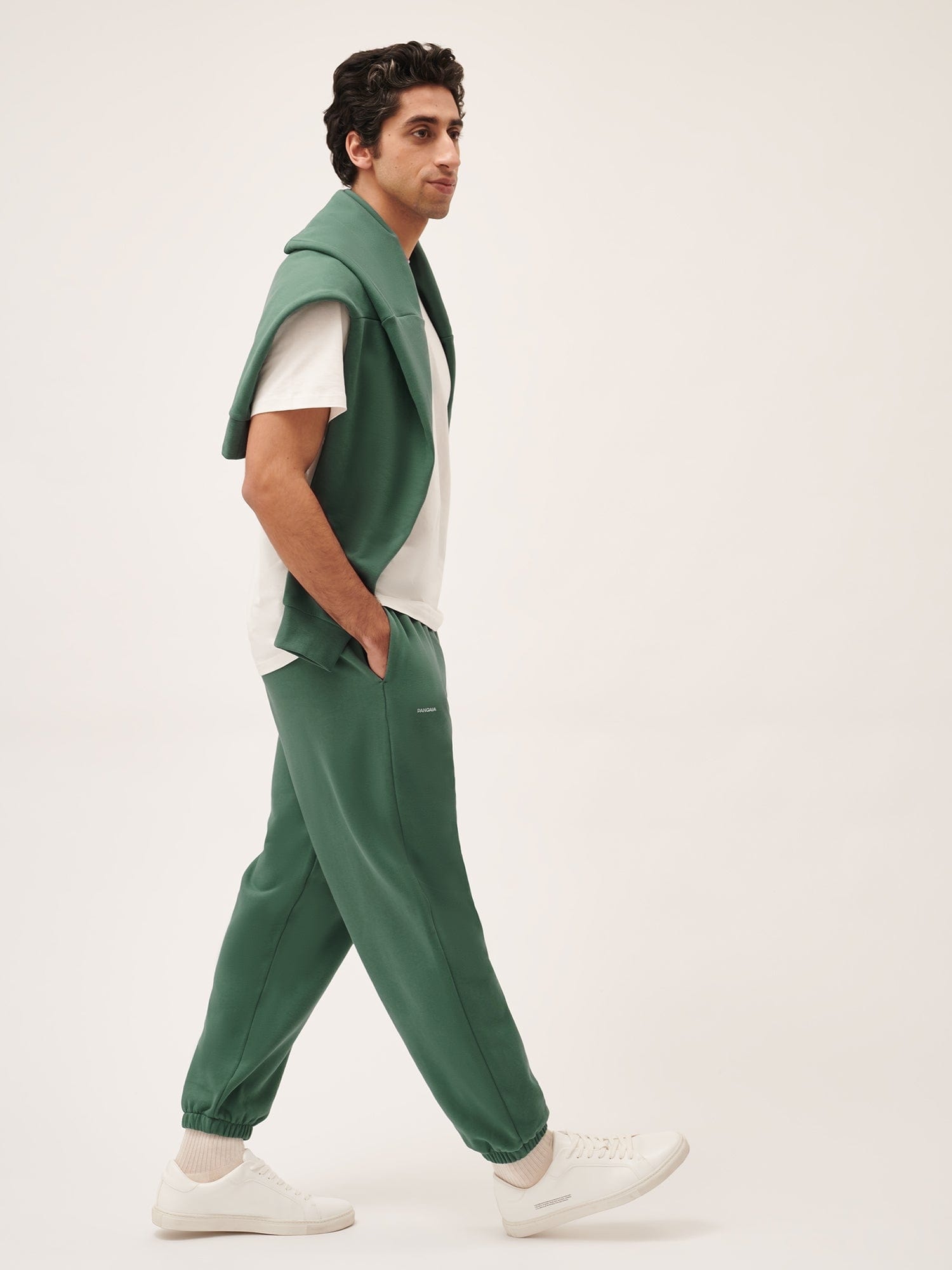 Mens 365 Midweight Track Pants - Forest Green - 4