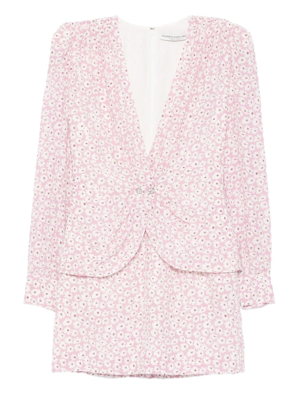 floral-print mini dress - 1
