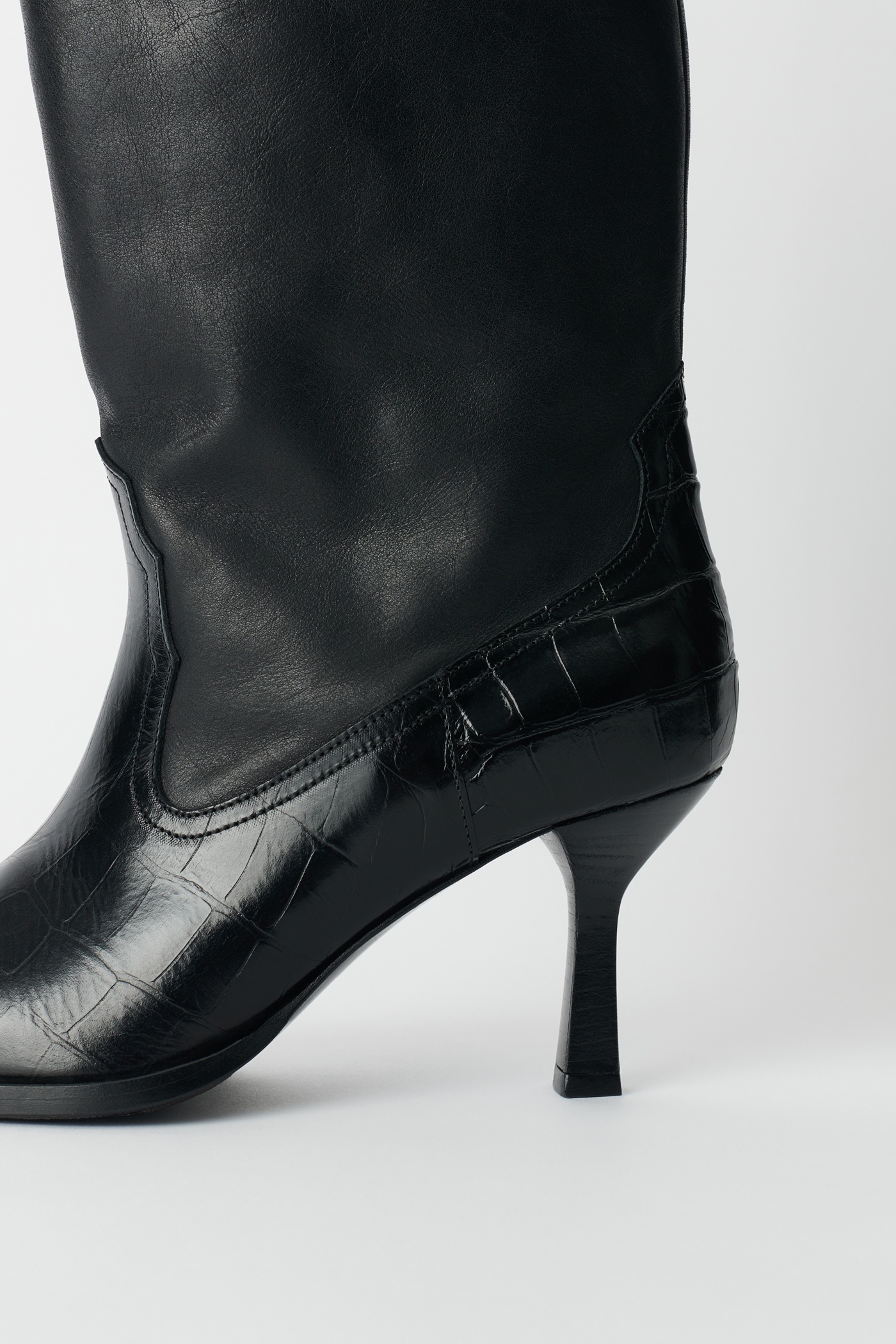 Texan Boot Black Saloon Leather - 3