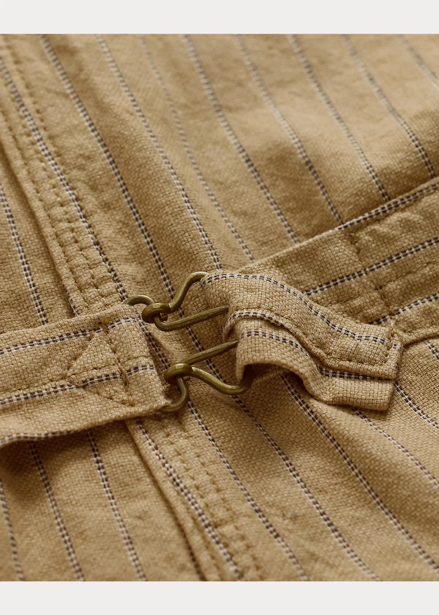 Striped Linen-Cotton Overall - 4