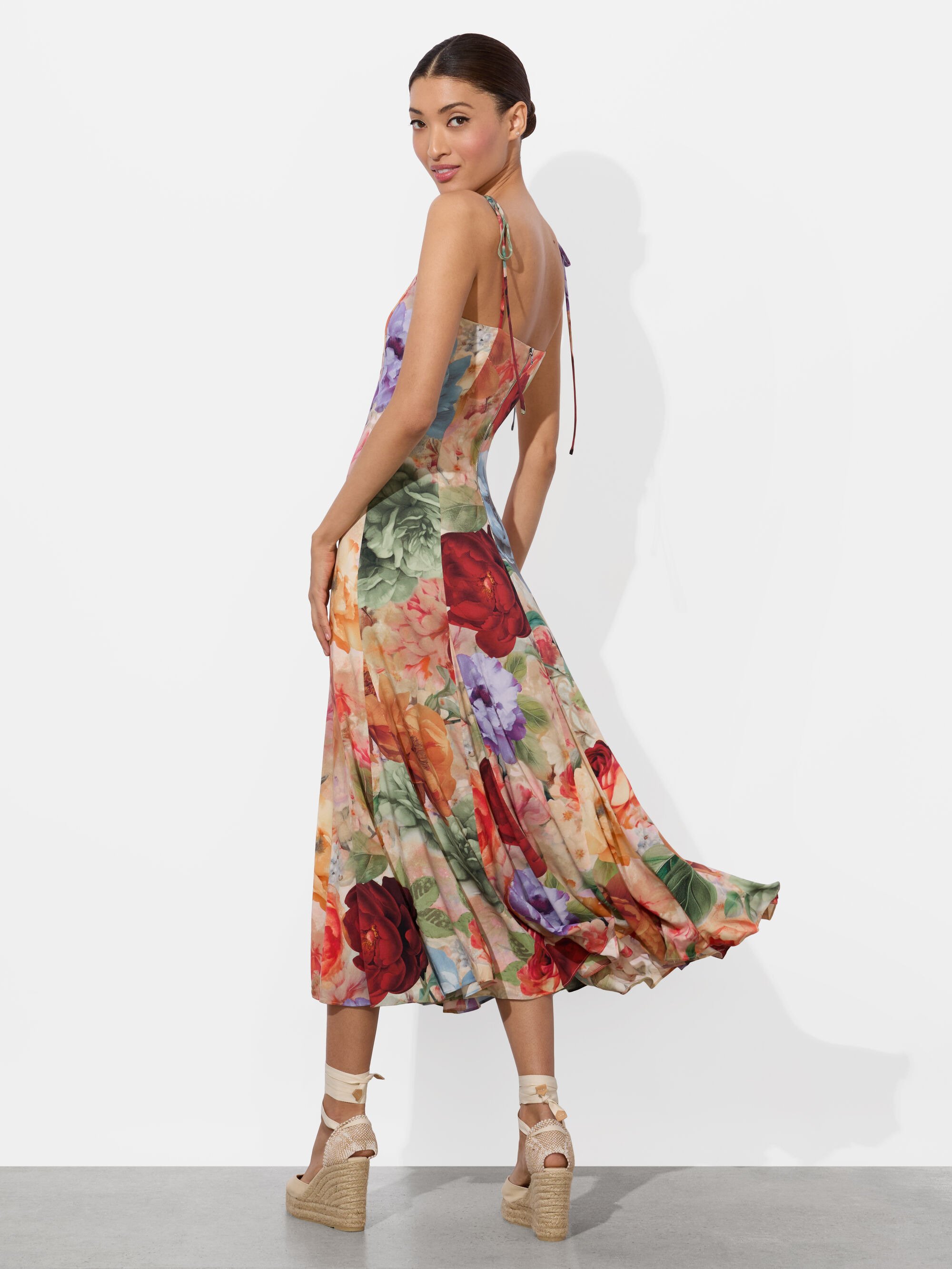 JEANETTE PANELED MIDI DRESS - 4