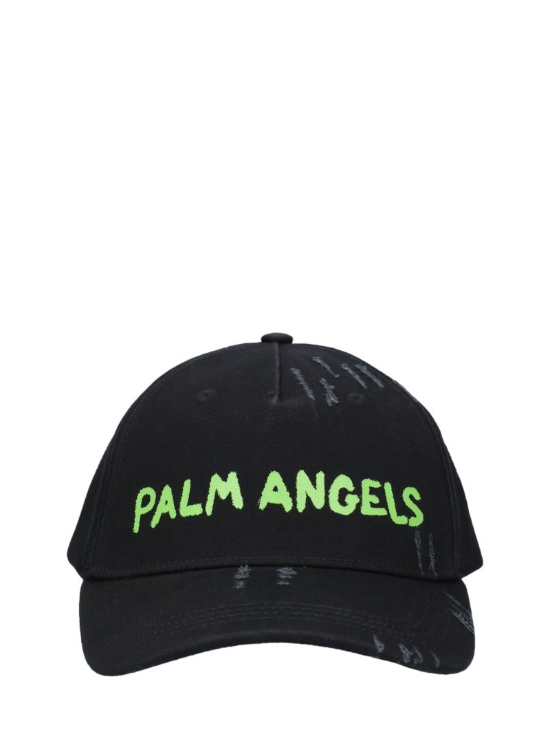 Seasonal logo cotton baseball cap - 1