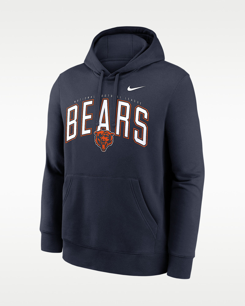 Chicago Bears Club Men's Nike NFL Pullover Hoodie 1