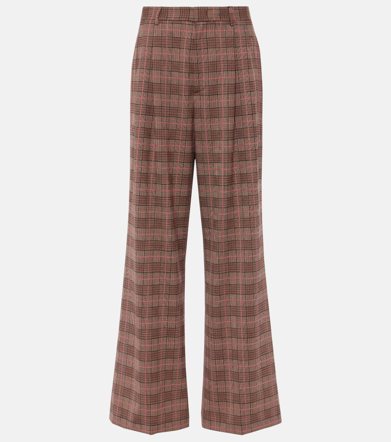 jacquard straight trousers - 1