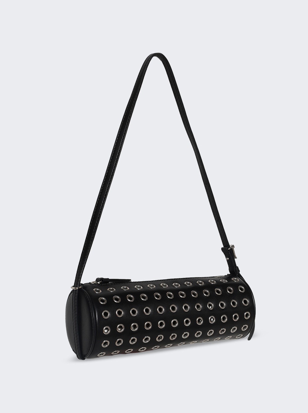 Silo Bag In Eyelet Covered Nappa Black - 4