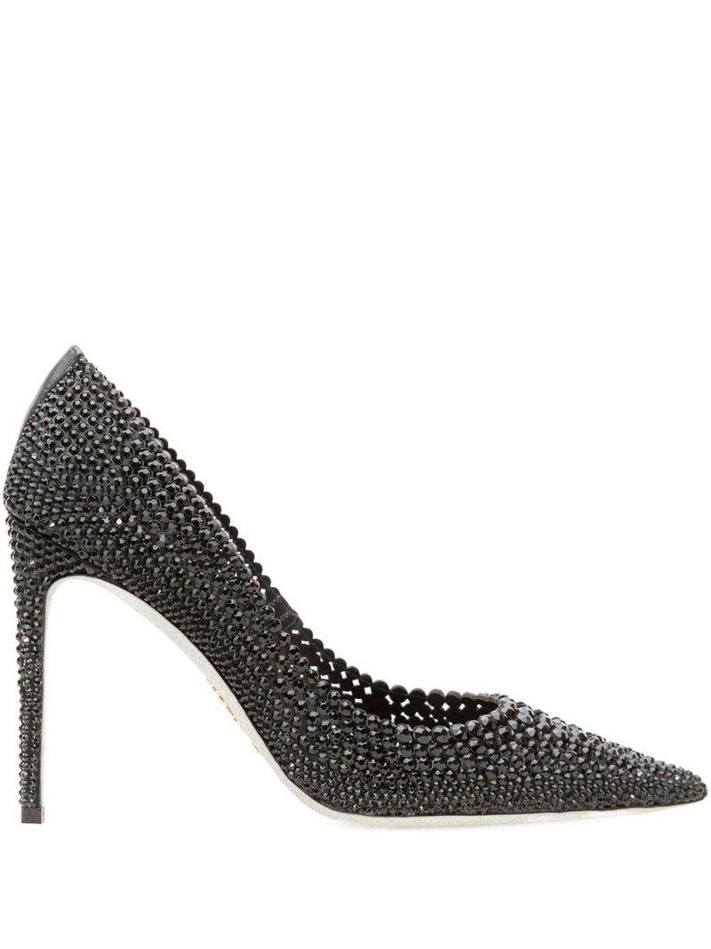 crystal-embellished pointed-toe 펌프 1