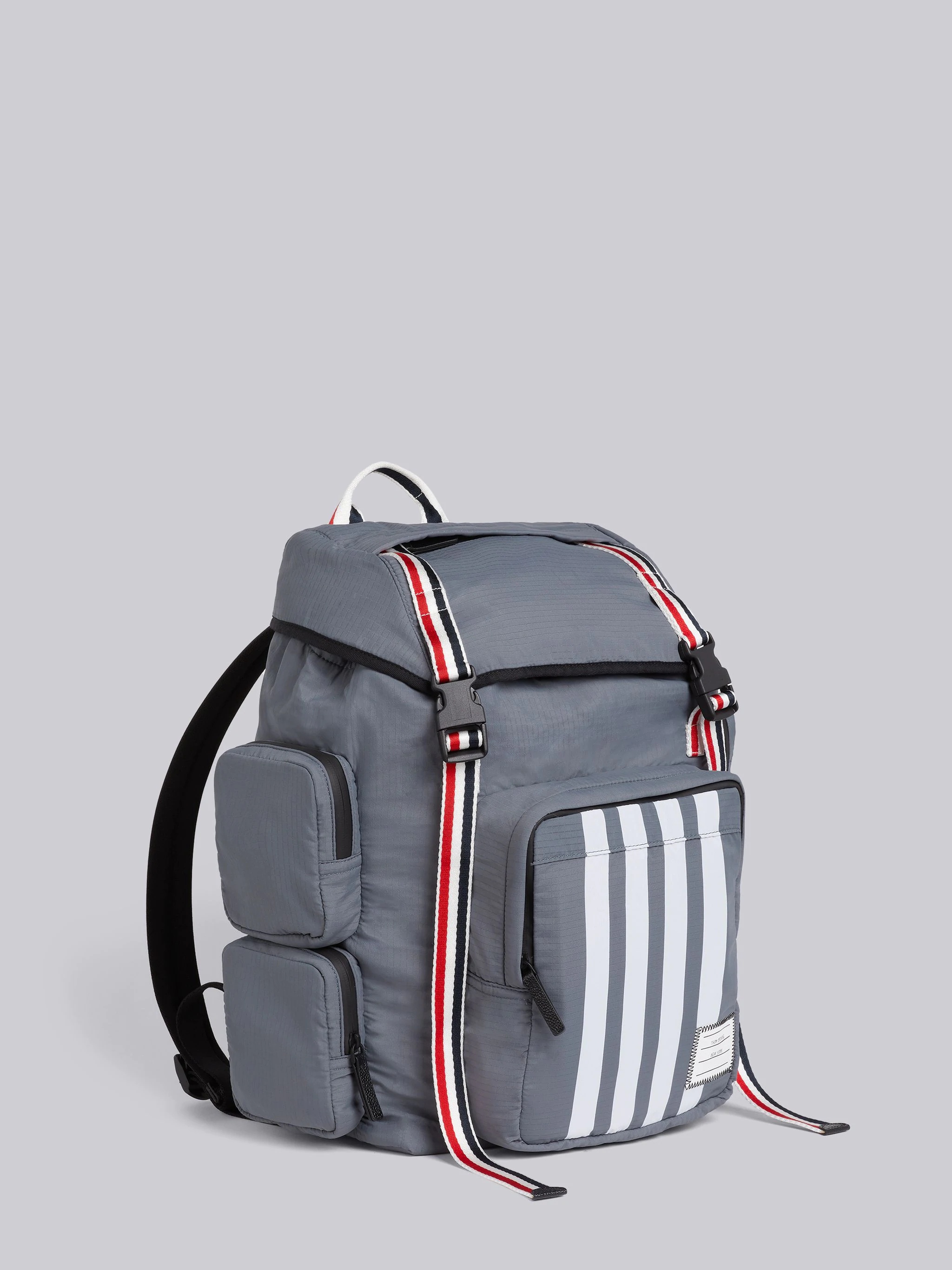 Medium Grey Ripstop Tricolor Webbing 4-Bar Backpack - 4